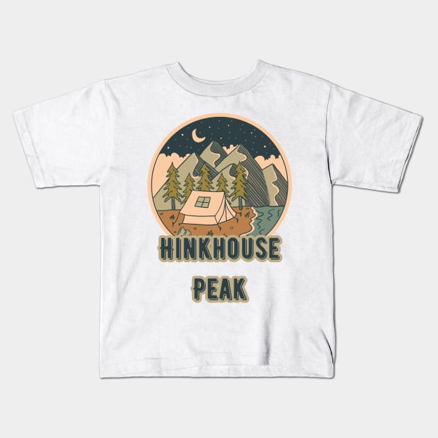 Hinkhouse Peak Kids T-Shirt by Canada Cities